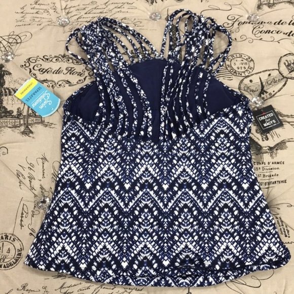 Swim Solutions Tummy ConTrol Tankini Top - Picture 5 of 7